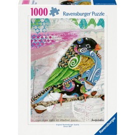 Adult Puzzle 1000 Pieces - Swirly Bird