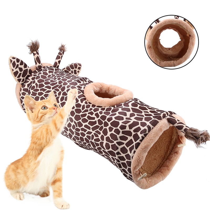 Safe Portable Folding Collapsible Fabric Tunnel Toy for Pet Cat