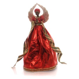 Serenity (Red): African American Christmas Tree Topper