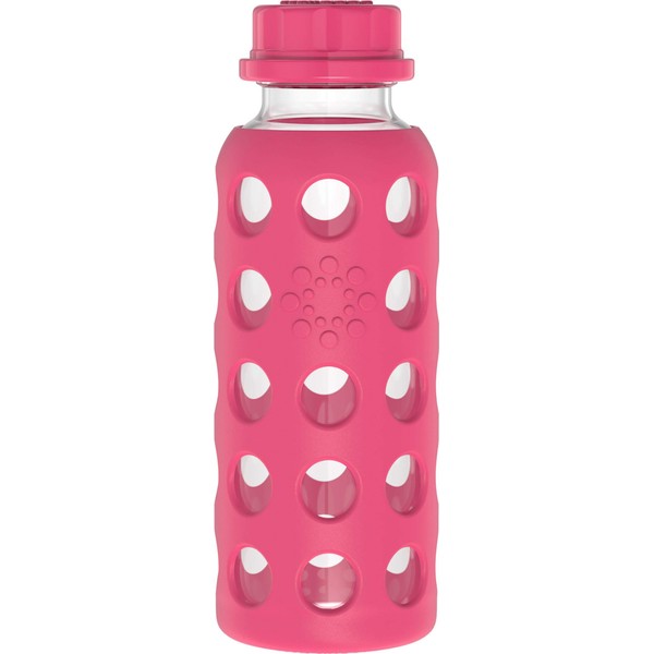 Lifefactory botella de vidrio para bebidas.