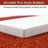 Qryovsa Softball Pitching Mat with Pitching Rubber & Stride Line,