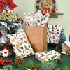 100 Sheets Christmas Pine Cone Tissue Paper Gingerbread Man Tree