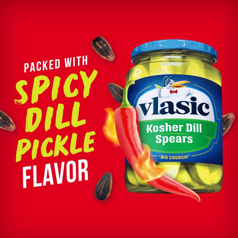 BIGS Vlasic Spicy Dill Pickle Flavored Sunflower Seeds 5.35 oz