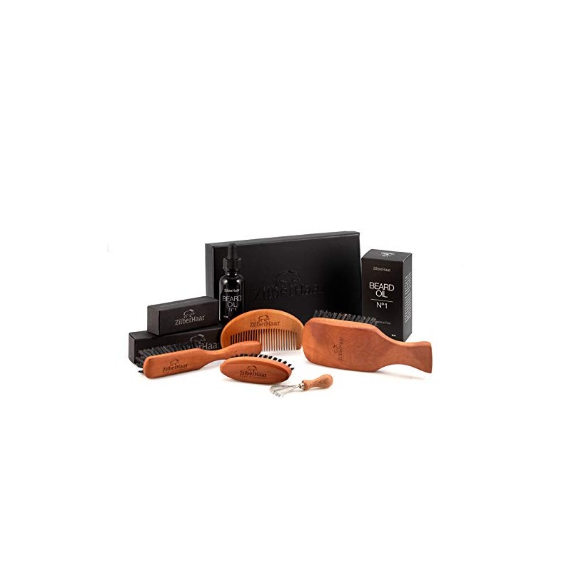 Zilberhaar Basic Beard Brush Kit (Soft Version) 2nd Cut Boar