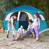 UNP Tents for Camping 6 Person Waterproof Windproof Easy Setup,Double