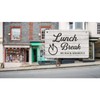 Lunch Break, Be Back Soon, Hanging Sign - Ideal notice