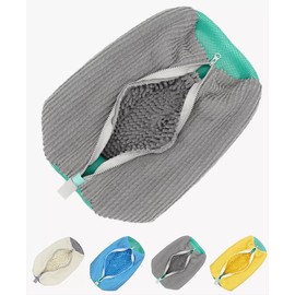 Shoe Washing Bag for Washing Machine, Laundry Shoe Bag For Washer And Dryer, Reusable Shoe Washing Bag for All Shoe Types And Sizes Grey