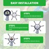 XGKHOM 2 Packs Steel Wire Grass Trimmer Head, 2025 New