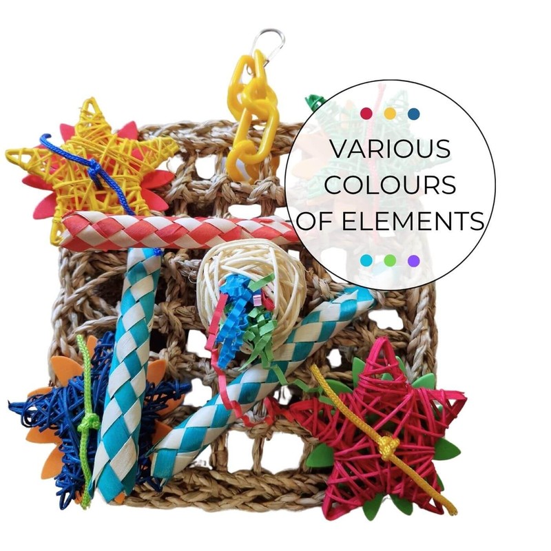 Wall of Plenty Foraging Activity Wall Natural Parrot Toy -