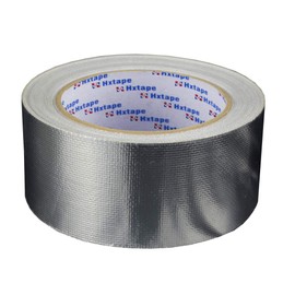 Glass Fiber Cloth Aluminum Tape, Silver, (6mil x 2" x 66ft) Perfect for HVAC, Sealing & Patching Hot & Cold Air Ducts, Metal Repair Duct Tape, Professional Grade.