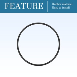 QUARKZMAN Nitrile Rubber Rings for Repair 70 mm x 64 mm x 3 mm for Tap Plumber Repair Seal Connection, Black Pack of 5