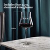 Libbey Signature Stratford Wine Glasses Set of 4, 24 oz