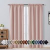 OVZME Blush Pink Blackout Curtains for Girls Bedroom 72 Inch