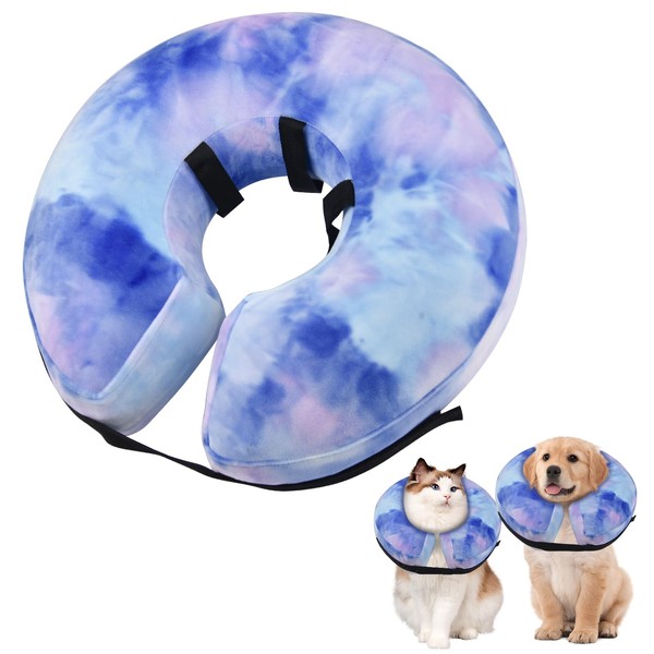 Sychien Inflatable Dog Collar, Potective Recovery E Collar for Dogs