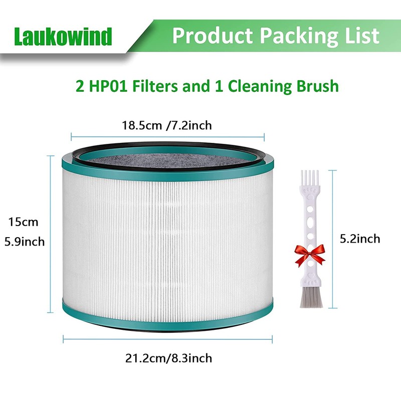 Air Purifier Filter Replacements for Dyson HP01, HP02, DP01 Desk