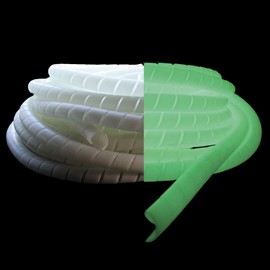 Nightglow Spiral wrap Designed to to fit 5/8" Hydraulic Hose Size. Hose Range 0.62" - 1.06", 66' Length