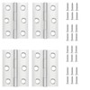 Pack of 4 Hinges Foldable 44 mm x 31 mm,