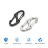 SJUIEO Zipper Clip, Anti-Theft Hook, Double Opening Backpack Zipper Lock,