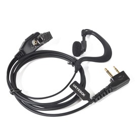 UAYESOK | Cuffie PTT a forma di G | 2 poli per radio | Compatibile con Midland walkie talkie serie Midland G7 Pro G8 G9 Pro M24 M24 Plus M48 M99 G6 XT G7 XTR