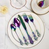Runfly Gorgeous Retro Royal Rainbow Stainless Steel 20 Pieces Flatware