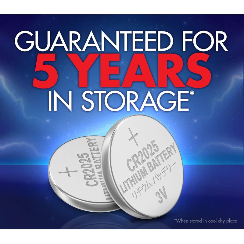 ACDelco 24-Count CR2025 Batteries, Lithium 3V Coin Cell Button Battery