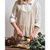 Women Kitchen Cooking Apron with 2 Front Pockets Cotton Linen