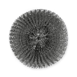 Hygoclean Scourers Metal Silver 60 g/m² Diameter 12.5 cm Scourer Metal Pot Scraper Steel Sponge Pack of 50