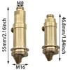 MEETOOT 2pcs Brass Spring Plug/Bounce Valve Basin Waste Easy Pop
