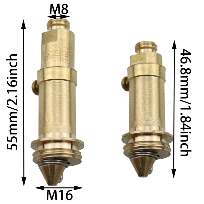 MEETOOT 2pcs Brass Spring Plug/Bounce Valve Basin Waste Easy Pop