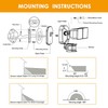 EMANER Dusk-to-Dawn Security Lights with Motion Sensor, 5000K IP65 Waterproof