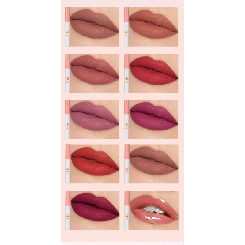 10pcs Labiales Lana Del Rey Juego De Lápiz Labial Mate