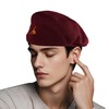 Coolmesh Burgundy Newsboy Cap for Men Women Reversible Bucket Hat,
