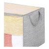 Whitmor Bolsa Organizadora Ropa Almohadas Closet Practico 34x62cm Color Gris