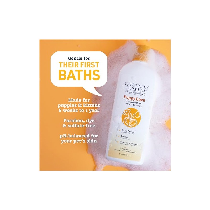 SynergyLabs Veterinary Formula Solutions Puppy Love Extra Gentle & TearlessShampoo;