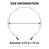 4PCS Metal Thin Headbands for Women, Elastic Hair Bands, Trendy
