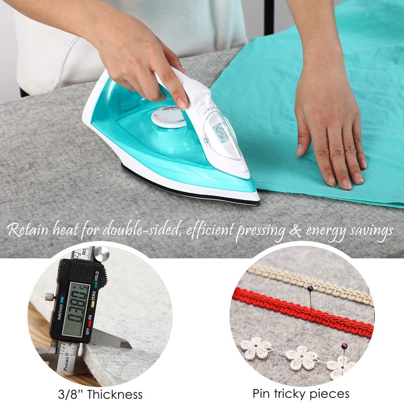 OHOCO Wool Pressing Mat for Quilting - 15 x 54