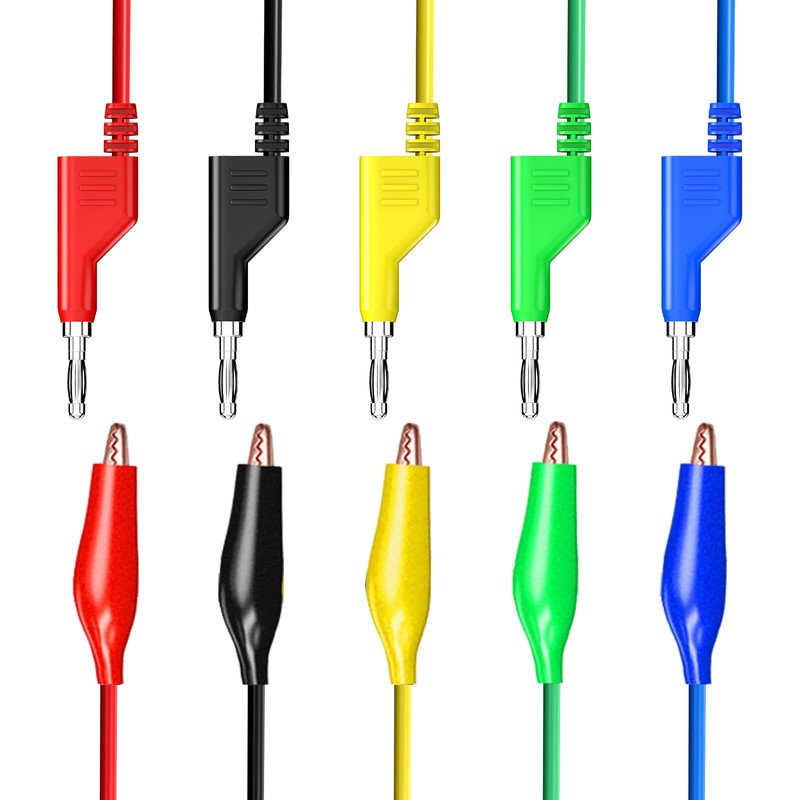 Cleqee Banana Plug Test Leads 4mm Stackable Banana Plug to