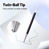 WRITECH W-1156 Gel Pen Refills: 0.5mm Fine Point, Black Ink,