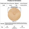 ADIDO EVA Round Placemats 11.8 inch Set of 4 -