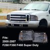 G-PLUS LED Point Style Headlights Assembly,Compatible with Ford F250 F350