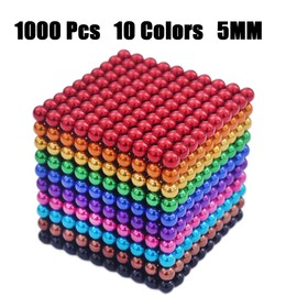 Magnetism Ferrite Assembly Jigsaw Puzzles Desk Toys for Adults Putty Slime Toy ([1001PCS-5 MM-Big])