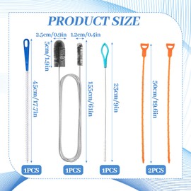IGXX 5Pcs Drain Unblocker Tools, Sink Unblocker Tool, Drain Unblocker Tool, Sink Unblocker, Plumbing Unclogger Tool for Bathroom Shower Kitchen Plug Hole