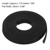 sourcing map Expandable Sleeving,1-inch 25ft Cable Sleeve, Black