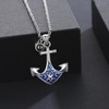 YueYuan Graduations Gifts Anchor Pendant Necklace for Men Women 925