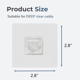 DEEIF Shower Caddy Adhesive Replacement 6 Pack, No Drilling Adhesives Shower Caddy