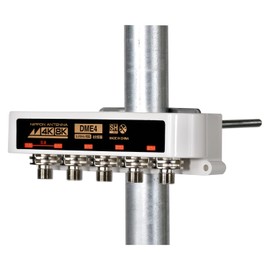 Japanese Antenna DME4-BP DME4-BP 4 Splitter for Outdoor Use, Supports 4K8K, F-Type Terminal, Single Terminal, Current Passing Type
