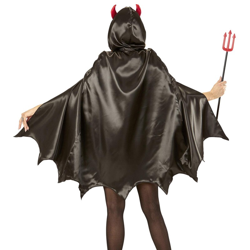 Widmann 96894 Adult Devil Costume, Solid, Black, Standard Size