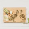 Selbrae House Oak Cutting Board. Quacking Ducks Design. Practical, Durable,