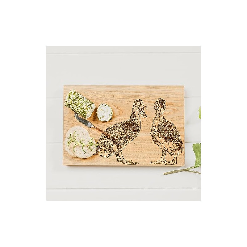 Selbrae House Oak Cutting Board. Quacking Ducks Design. Practical, Durable,