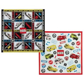 Skater KB4WN-A Tomica Boy's Bento Cloth Lunch Cloth, Set of 2, Made in Japan